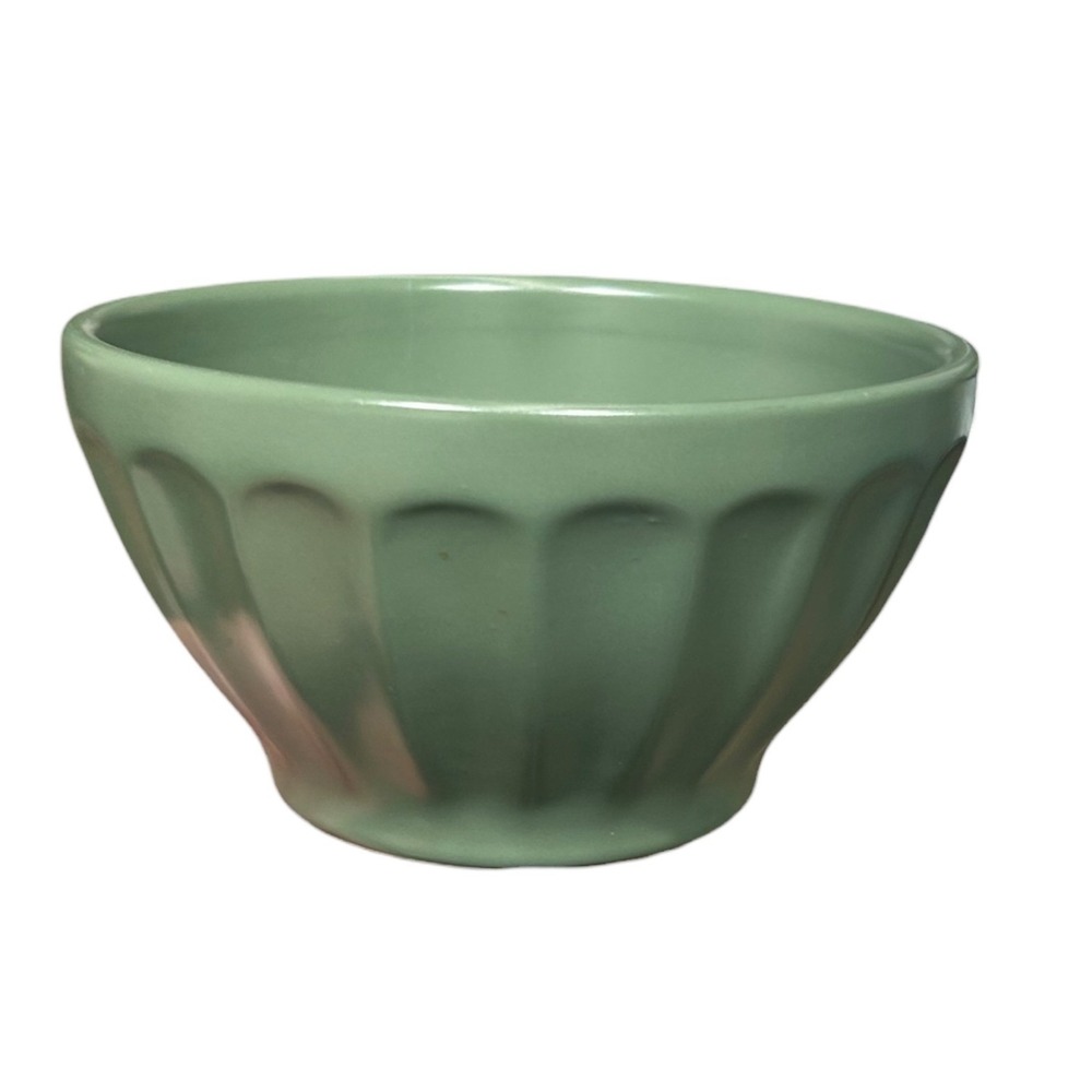 Anthropologie Sage Green Fluted Latte Bowl Made in Portugal Ceramic Dinnerware - Picture 2 of 6